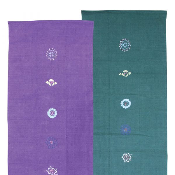 Cotton Yoga Rug – Chakra Pattern