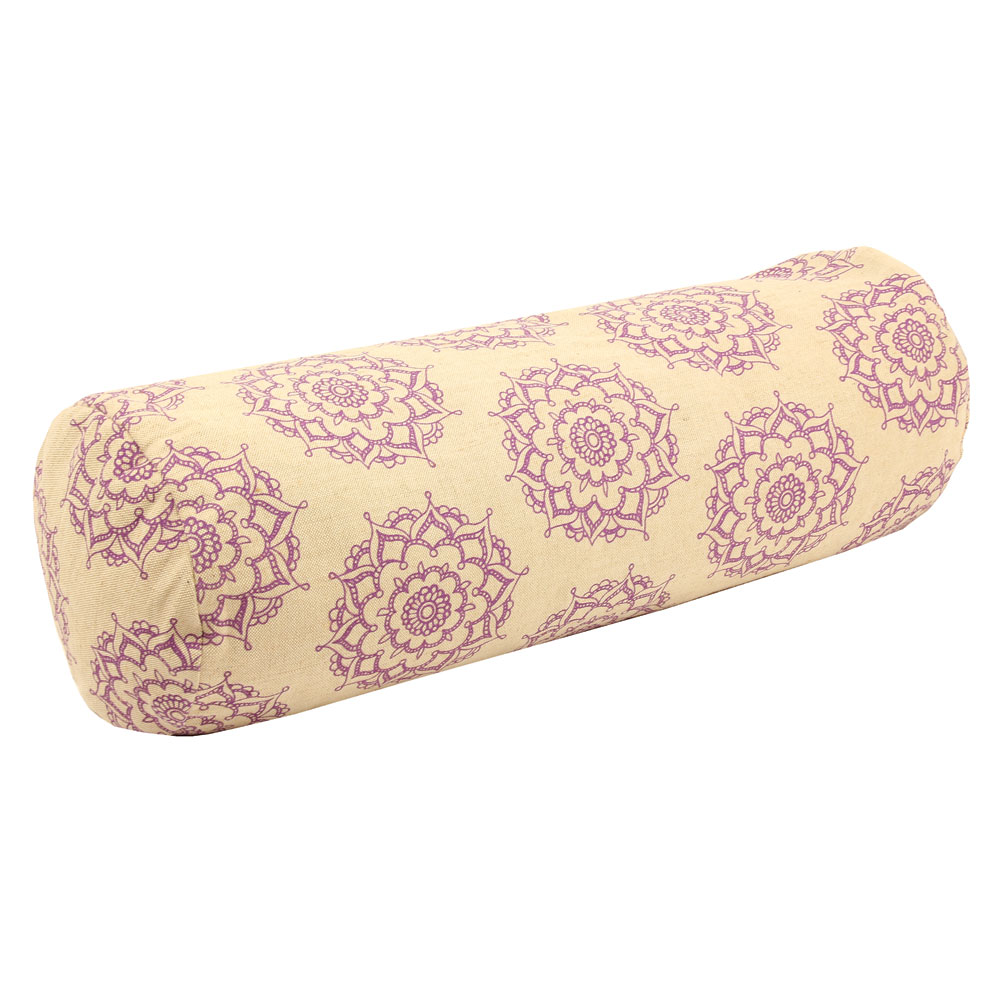 Patterned Bolster filled with Buckwheat