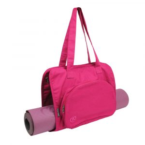 Pink Yoga Mat Bag side view