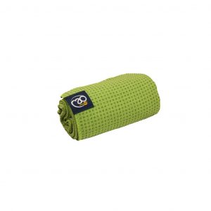 lime green yoga towel