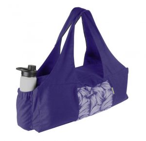 yoga mat bag with water bottle holder in Indigo